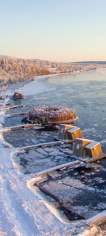 arctic bath aerial winter anders blomqvist