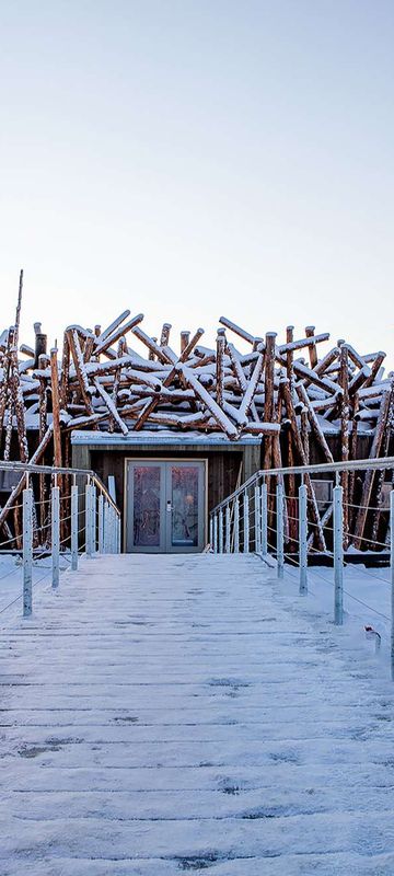 arctic bath exterior frozen anders blomqvist