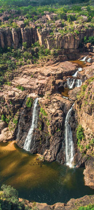 australia kakadu national park scenic flight over twin falls waterfall