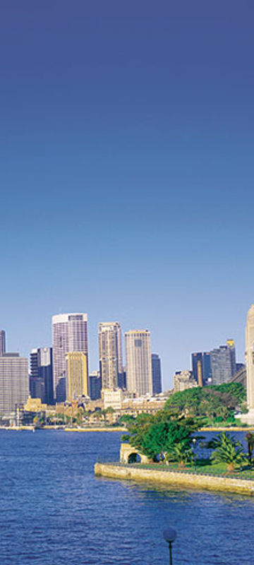 australia nsw sydney harbour bridge city view