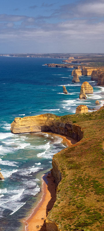 australia victoria great ocean road twelve apostles aerial view adsk