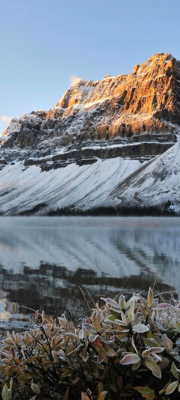 canada alberta bow lake winter sunrise istk