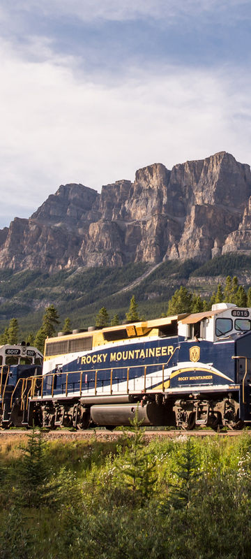 Rocky Mountaineer and Castle Mountain