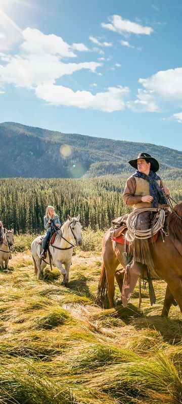 canada alberta horseback riding banff ta