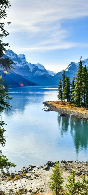 Spirit Island and Maligne Lake, Jasper National Park