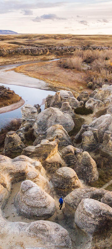 canada alberta writing on stone provincial park hoodoos ta