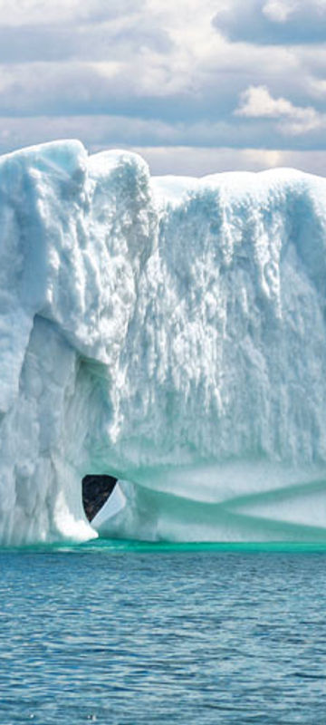 canada newfoundland and labrador iceberg near triton island green bay