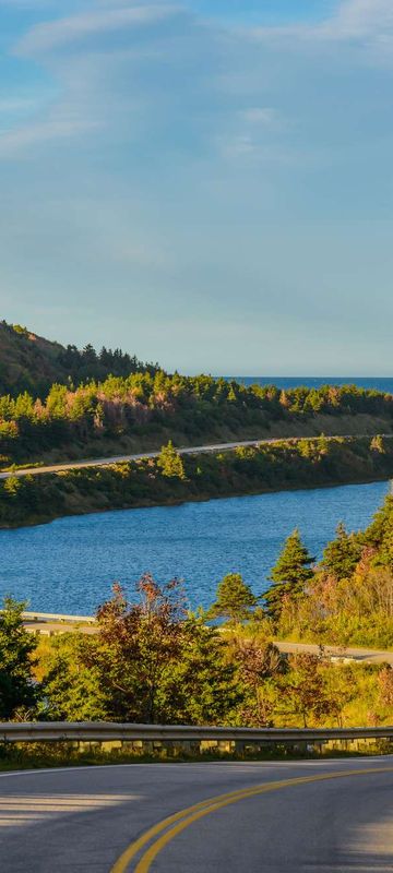 canada nova scotia cabot trail winding road istk