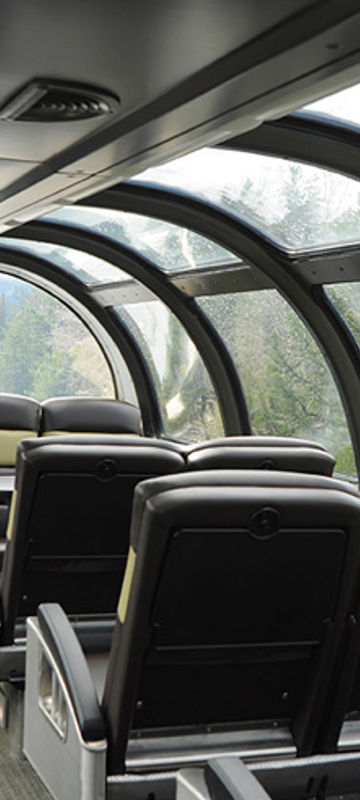 canada via rail the canadian route dome viewing carriage