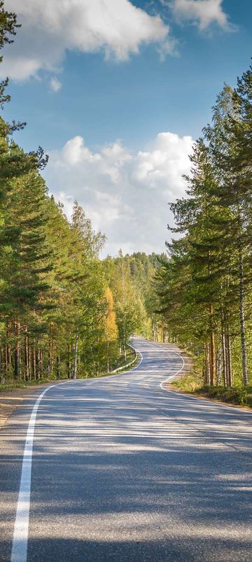 east finland road in savonlinna istk