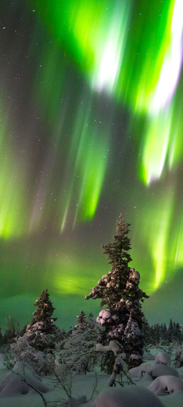 finland lapland aurora over saariselka region istk