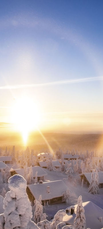 finland lapland view across iso syote