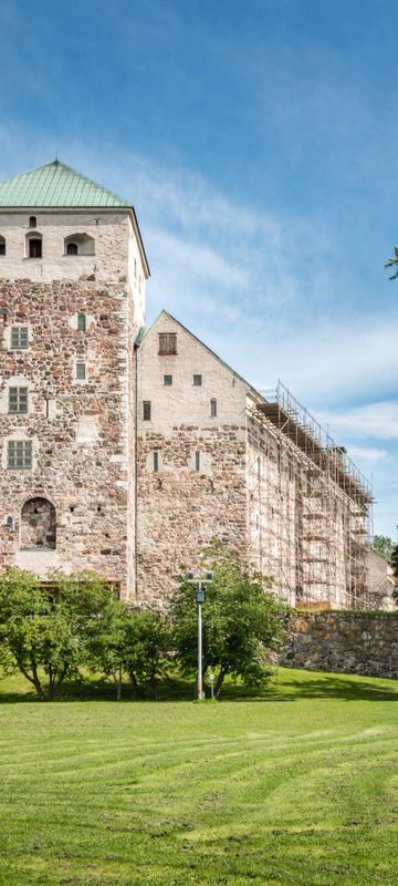 finland turku castle on sunny day astk