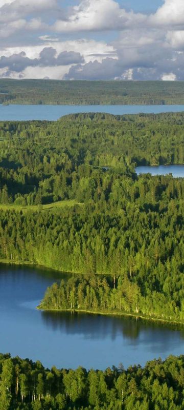 finland view over lakeland istk