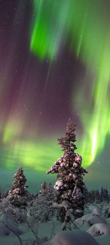 finnish lapland inari wilderness aurora istk