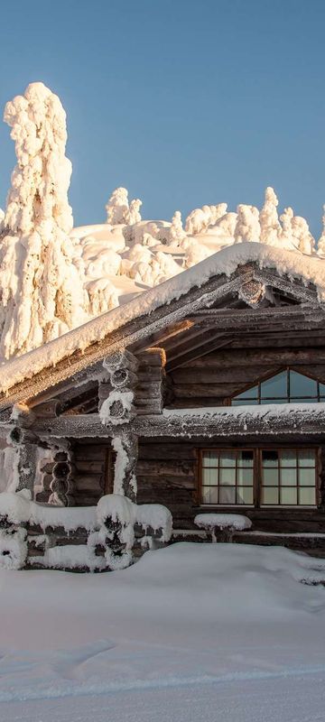 finnish lapland iso syote kelo cottage exterior