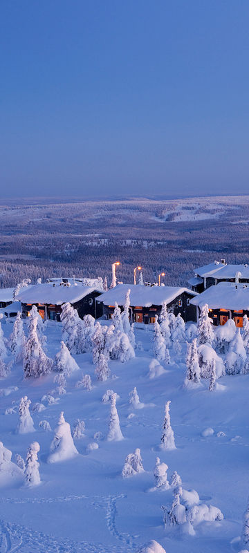 finnish lapland iso syote view of fjelltop accommodation