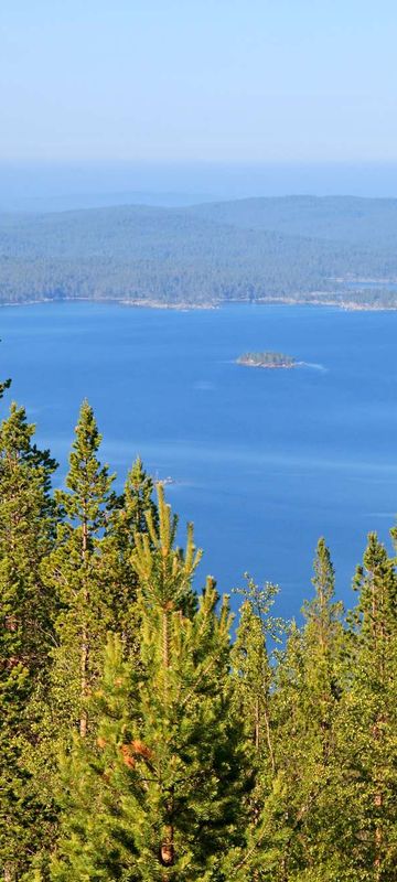 finnish lapland view across lake inari summer istk