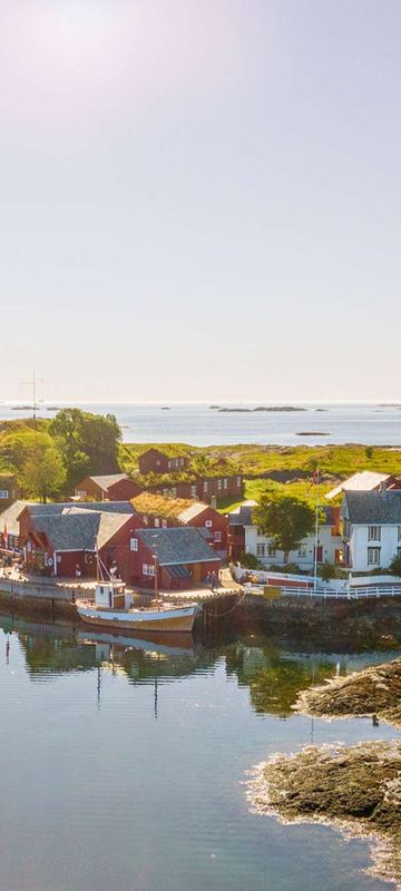 fjords haholmen havstuer aerial view