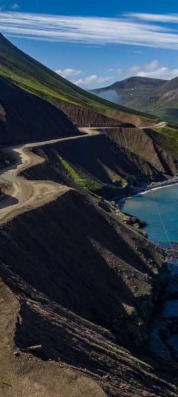 iceland east fjords coastal road borgarfjordur eystri rth