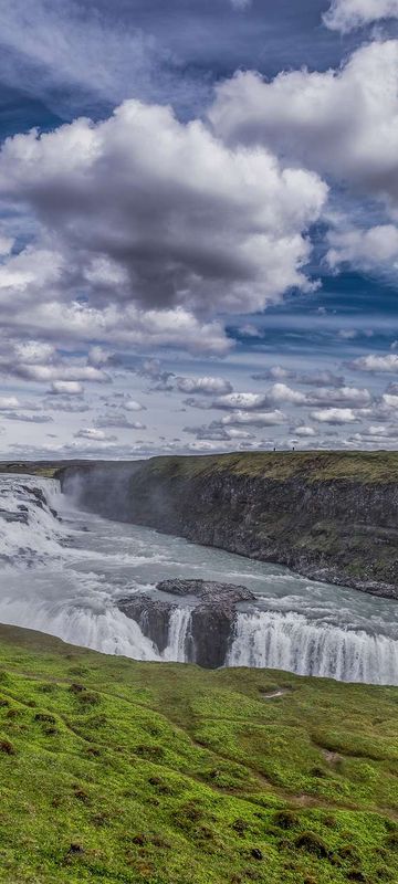 iceland golden circle gullfoss clouds rth