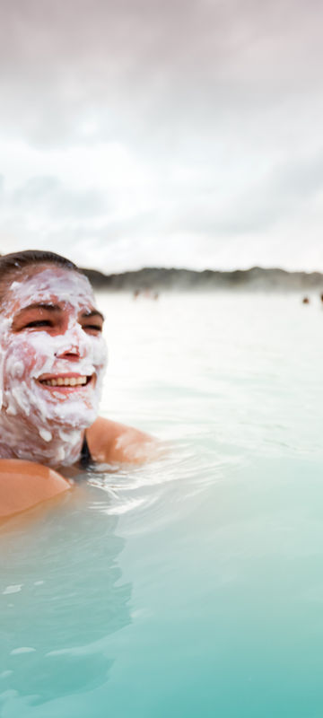 iceland grindavik blue lagoon mother child isk