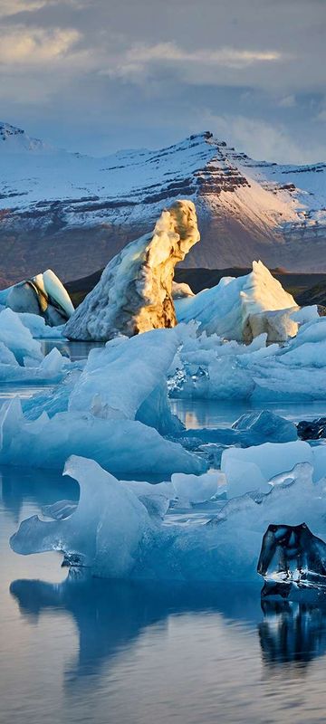 iceland jokulsarlon nice light winter istk