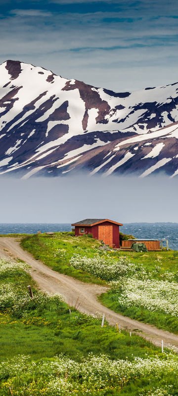 iceland north east eyjafjordur foggy rth