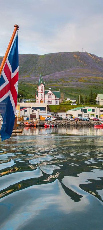 iceland north husavik harbour