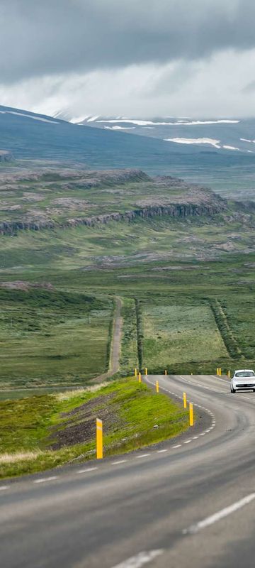 iceland road1 near egilsstadir east fjords istk