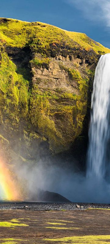 iceland south west skogafoss rainbow istk