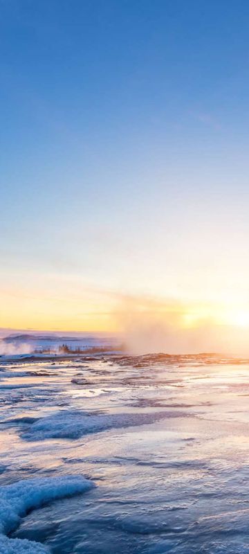 iceland south west strokkur winter eruption istk
