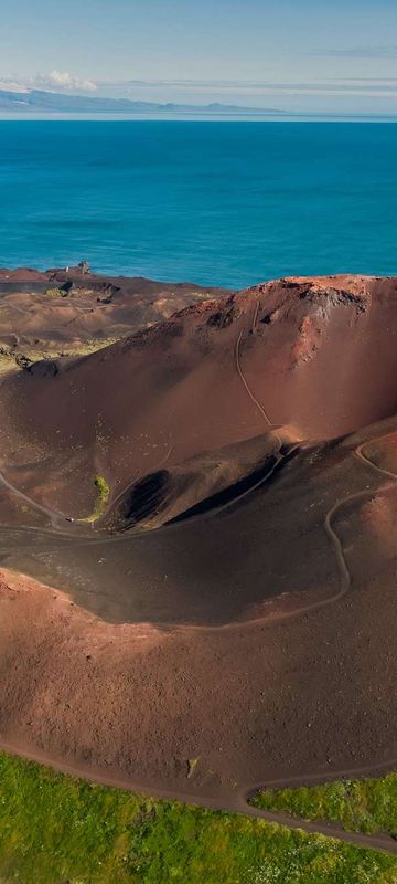 iceland westman islands eldfell volcanic crater rth