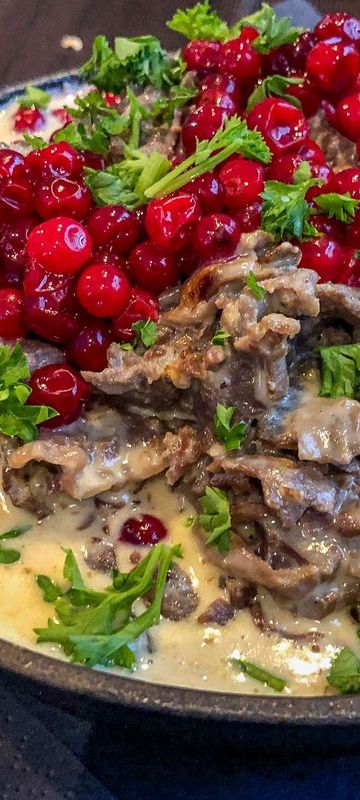 lapland reindeer stew with loganberries istk