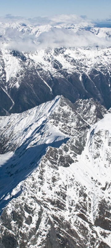 new zealand west coast aerial view over fox glacier twc