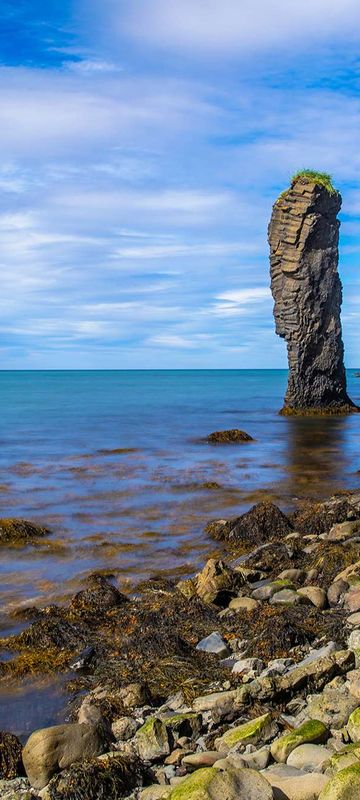 north iceland karl sea stack blonduos nitb