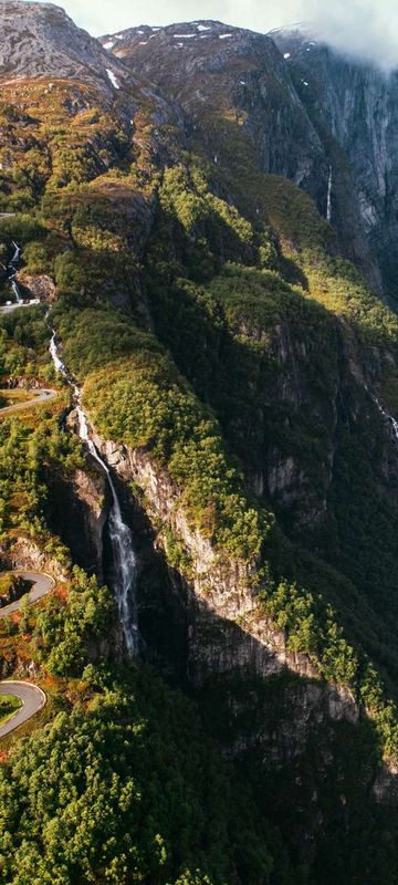 norway fjords aerial view lysefjorden istk