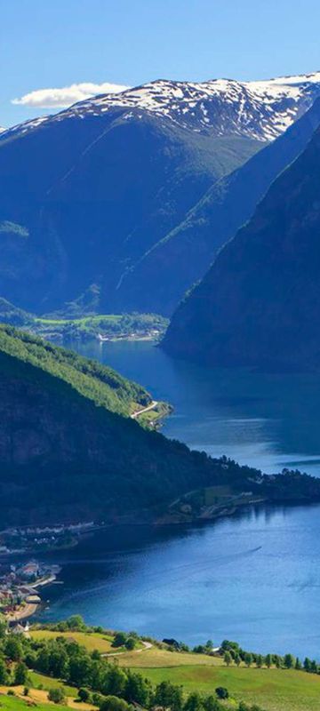 norway fjords flam summer view aurlandsfjord vflm ja