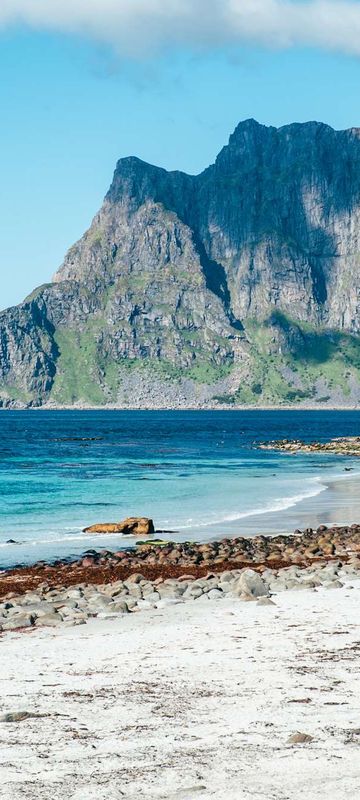 norway lofoten islands white sand beach gt