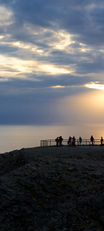 norway north cape landmark sunset ap