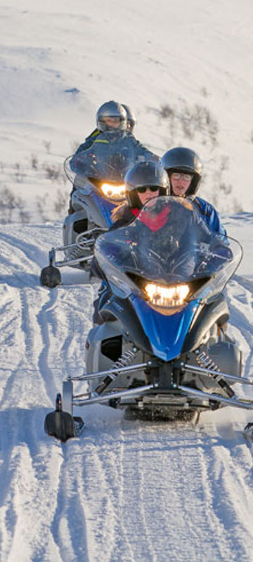 norway north lyngen alps snowmobiling la