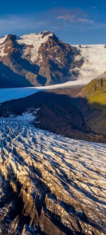 south east iceland svinafellsjokull from air rth