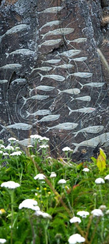 south greenland qaqortoq rock carving vg