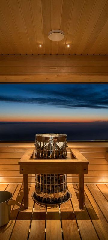 star arctic hotel sauna with a view