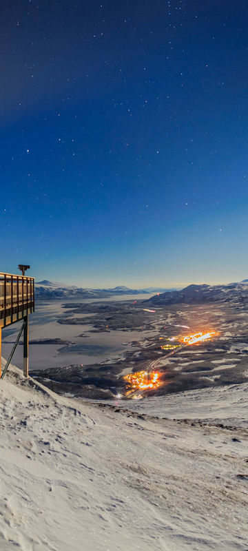 sweden lapland abisko aurora sky station evening view rth