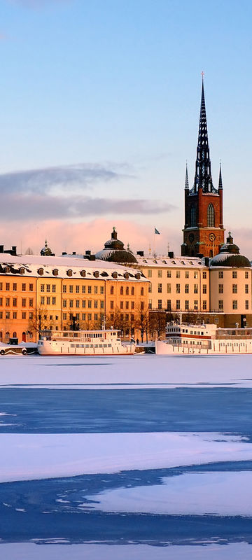 sweden stockholm gamla stan winter view istk