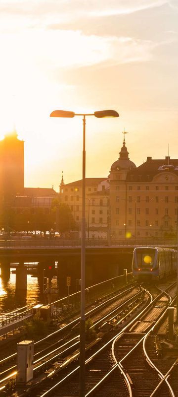 sweden stockholm railway station sunset istk