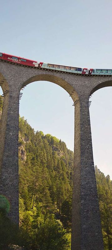 switzerland glacier express crossing landwasser viaduct stefan schlumpf