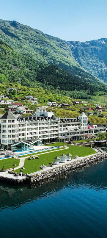 view of hotel ullensvang lofthus fjord norway