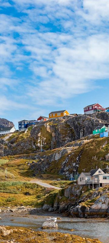 west greenland colourful houses of sisimiut istk